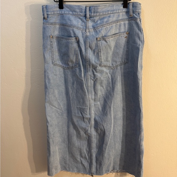 Madewell NWT Rilee Denim Midi Skirt in Fitzgerald Wash Size 29 - Picture 8 of 8